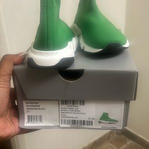 Balenciaga sock green shoes kids